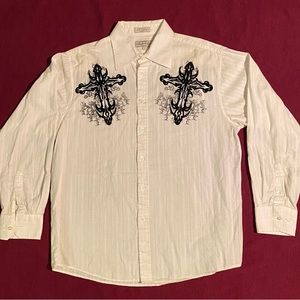 Eighty Eight Sword Cross Graphic Long Sleeve Shirt